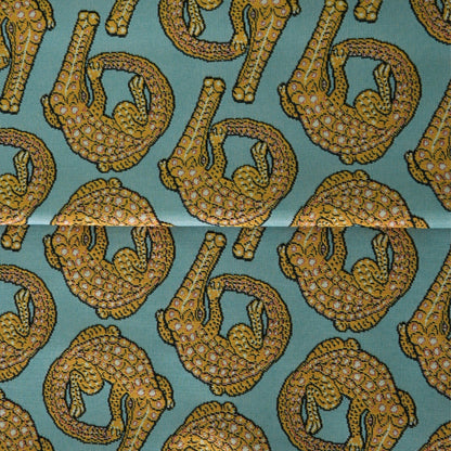 Croco Persimmon Jacquard Fabric