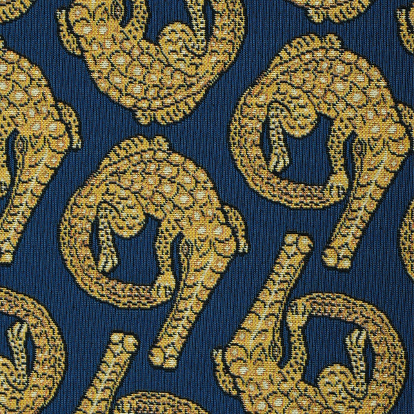Croco Royal Jacquard Fabric