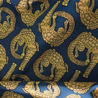 Croco Royal Jacquard Fabric