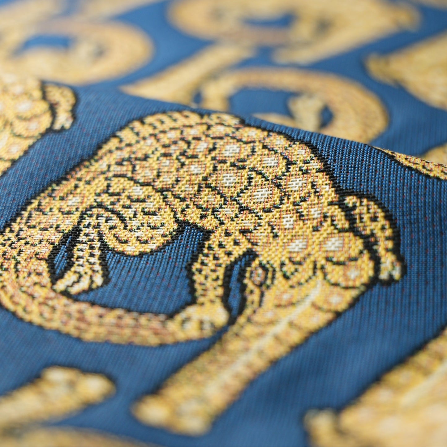 Croco Royal Jacquard Fabric