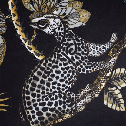 Camp Critters Brass Velvet Cushion Cover