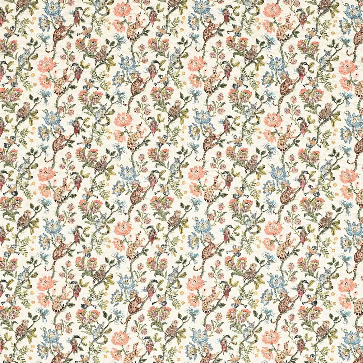 Camp Critters Coral Quilt Ardmore Design