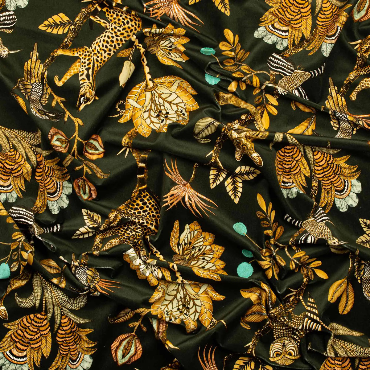 Camp Critters Dusk Velvet Fabric Ardmore Design