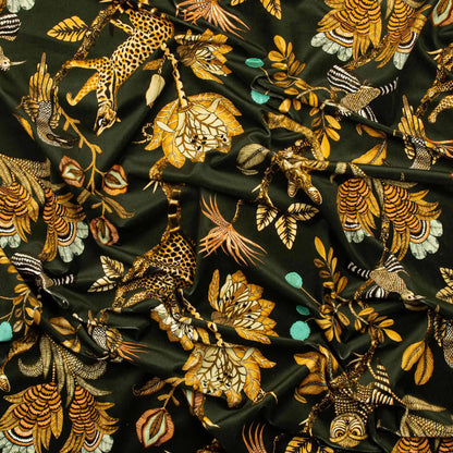 Camp Critters Dusk Velvet Fabric Ardmore Design