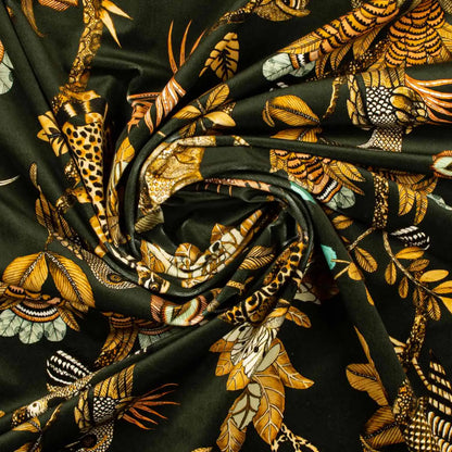 Camp Critters Dusk Velvet Fabric Ardmore Design