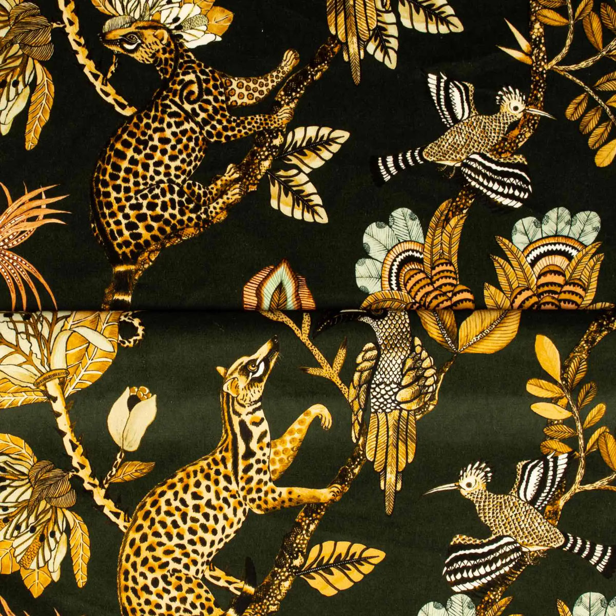 Camp Critters Dusk Velvet Fabric Ardmore Design