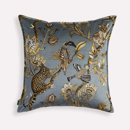Camp Critters Ash Fringed Cushion Cover