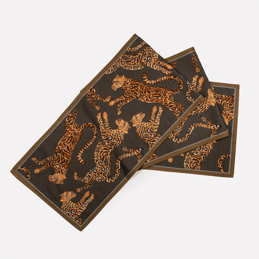 Cheetah King Table Runner in Night halsted-design-uk.myshopify.com
