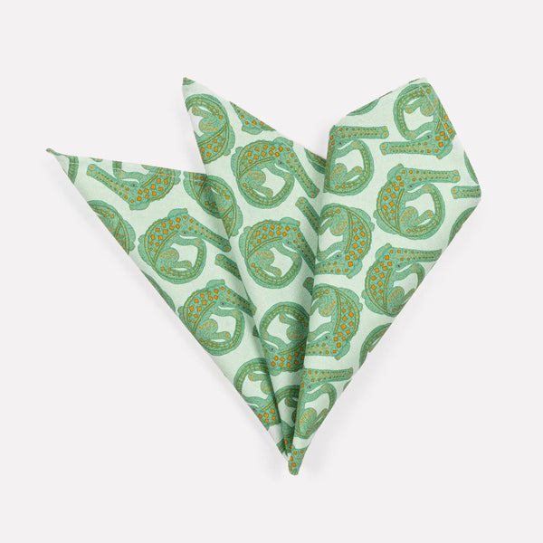 Croco Napkins in Mist (PAIR) Ardmore Design
