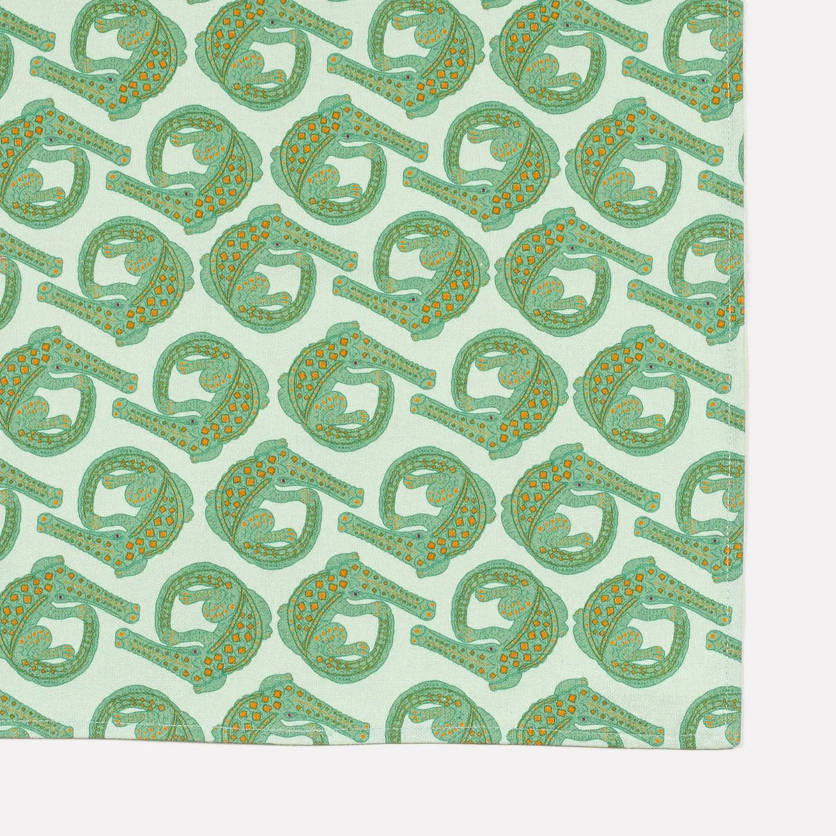 Croco Napkins in Mist (PAIR) Ardmore Design