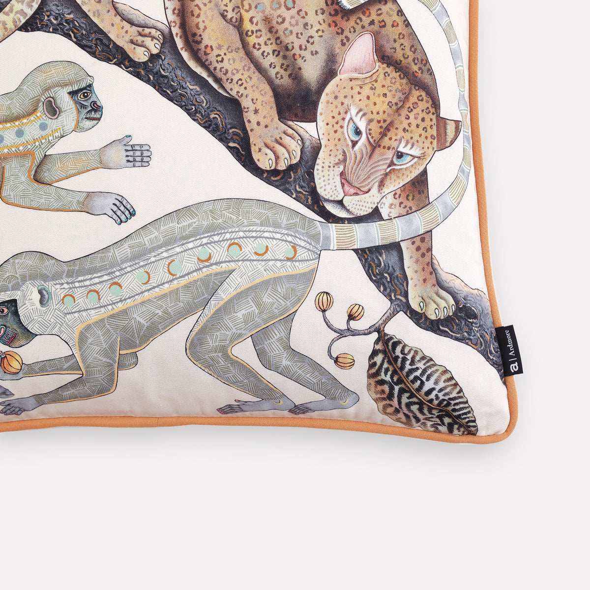 Monkey Tales Pearl Cotton Cushion Cover