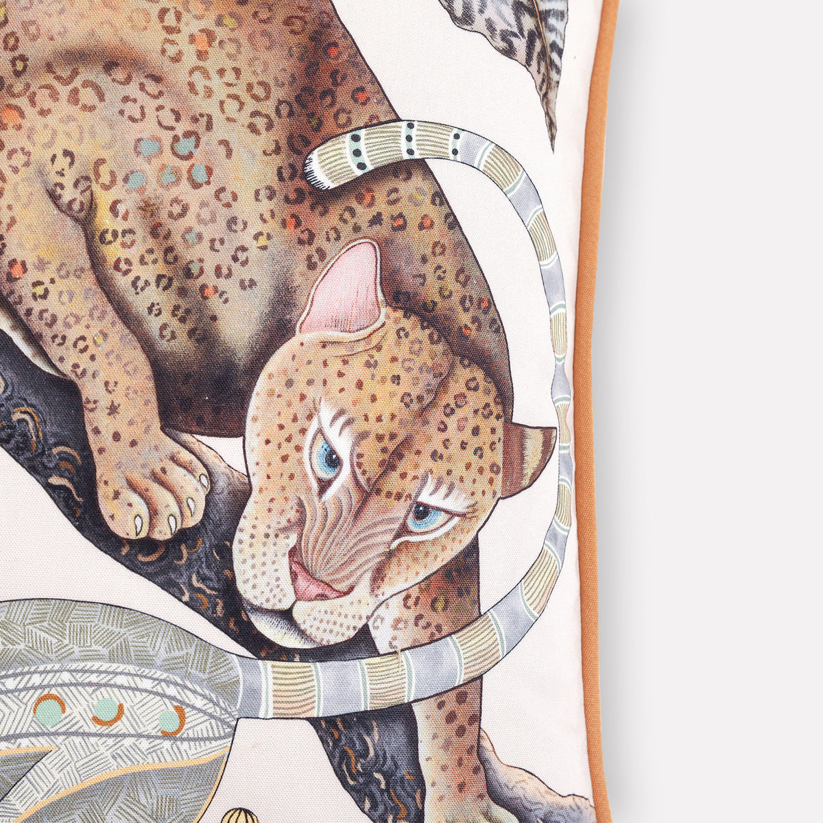 Monkey Tales Pearl Cotton Cushion Cover