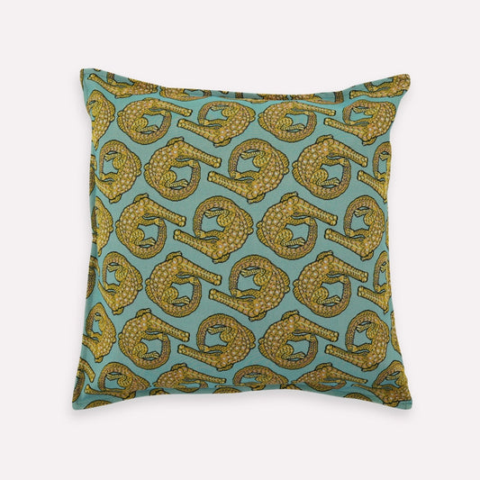 Croco Persimmon Jacquard Cushion Cover