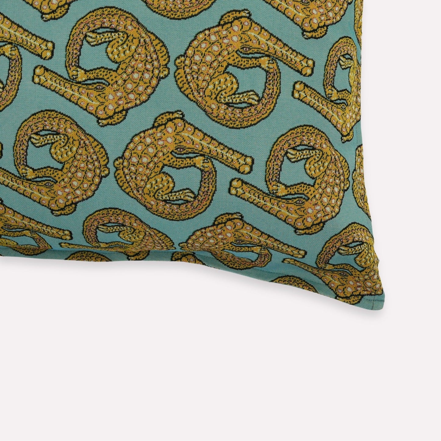 Croco Persimmon Jacquard Cushion Cover