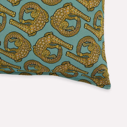 Croco Persimmon Jacquard Cushion Cover