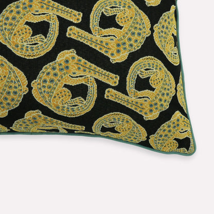 Croco Limelight Jacquard Cushion Cover