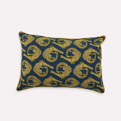 Croco Royal Jacquard Cushion Cover