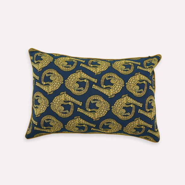 Croco Royal Jacquard Cushion Cover