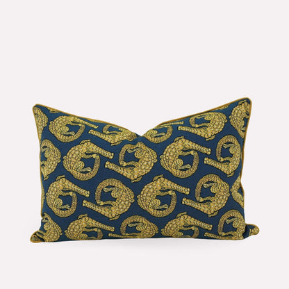 Croco Royal Jacquard Cushion Cover