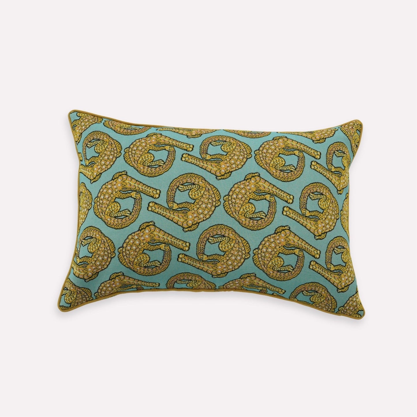 Croco Persimmon Jacquard Cushion Cover