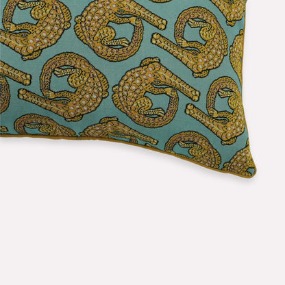 Croco Persimmon Jacquard Cushion Cover
