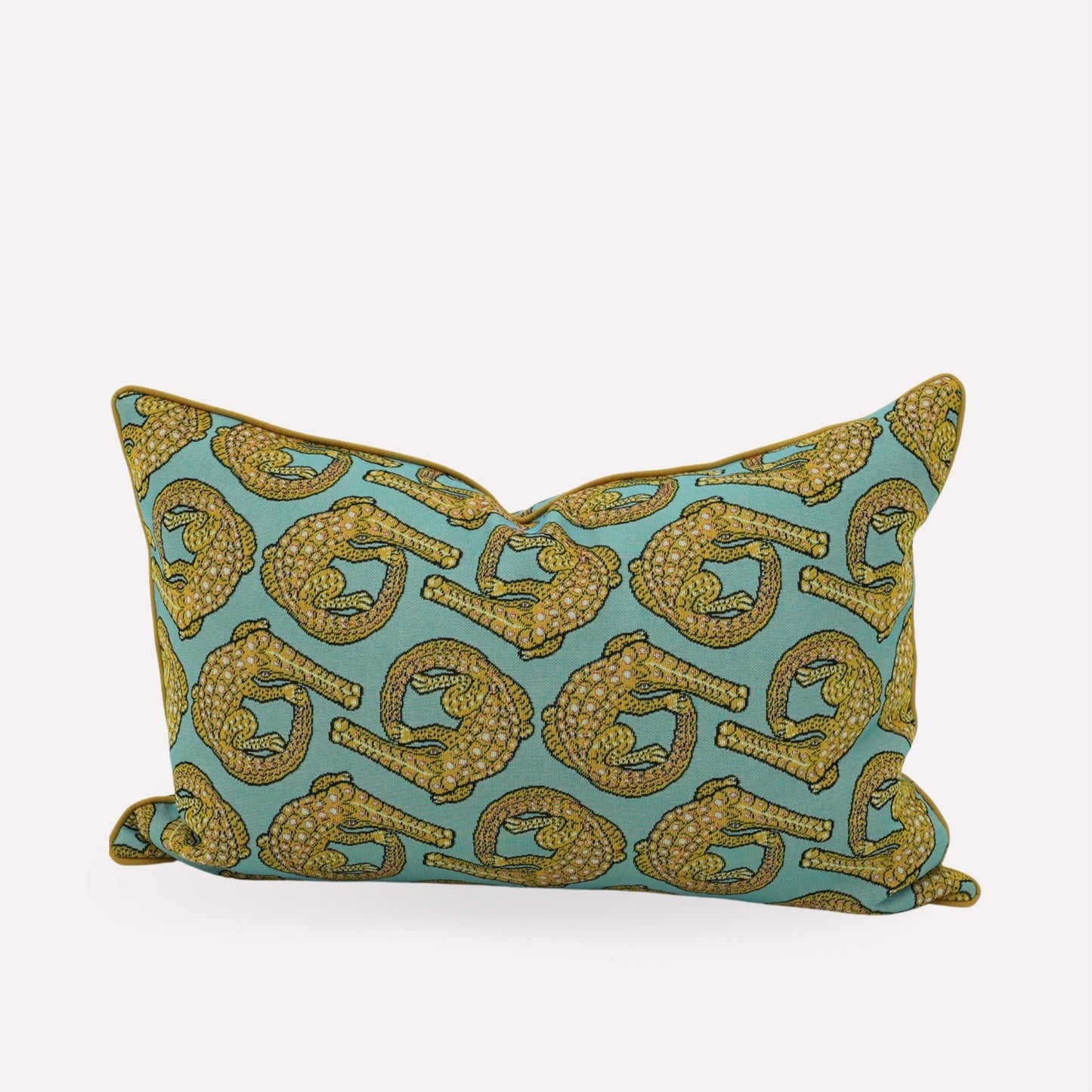 Croco Persimmon Jacquard Cushion Cover