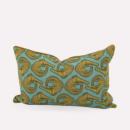 Croco Persimmon Jacquard Cushion Cover