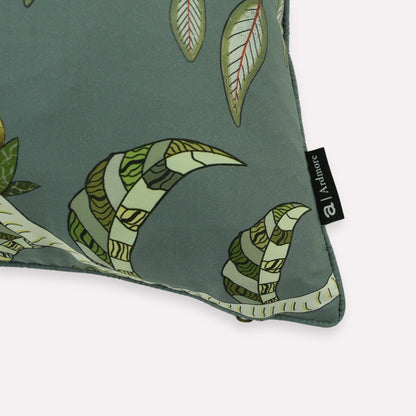 Protea Garden Ash Silk Cushion Cover