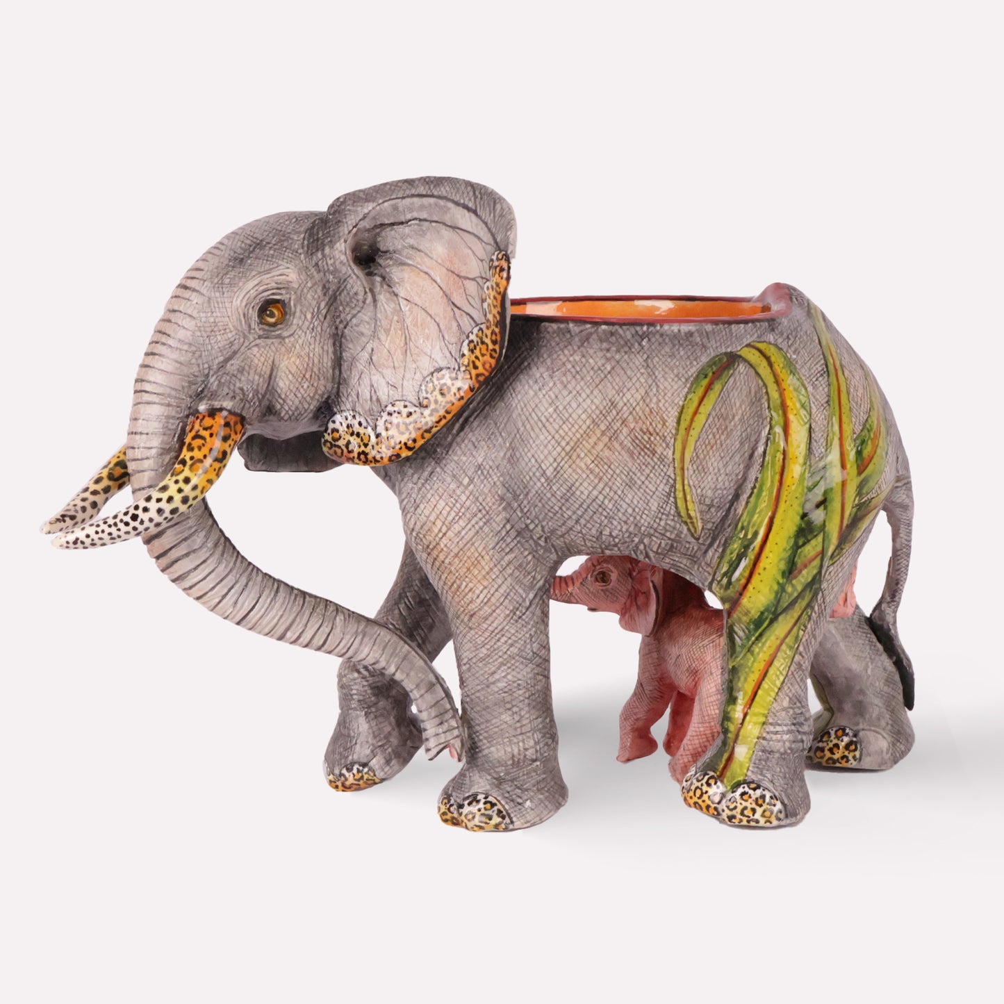 Elephant and Calf Bowl