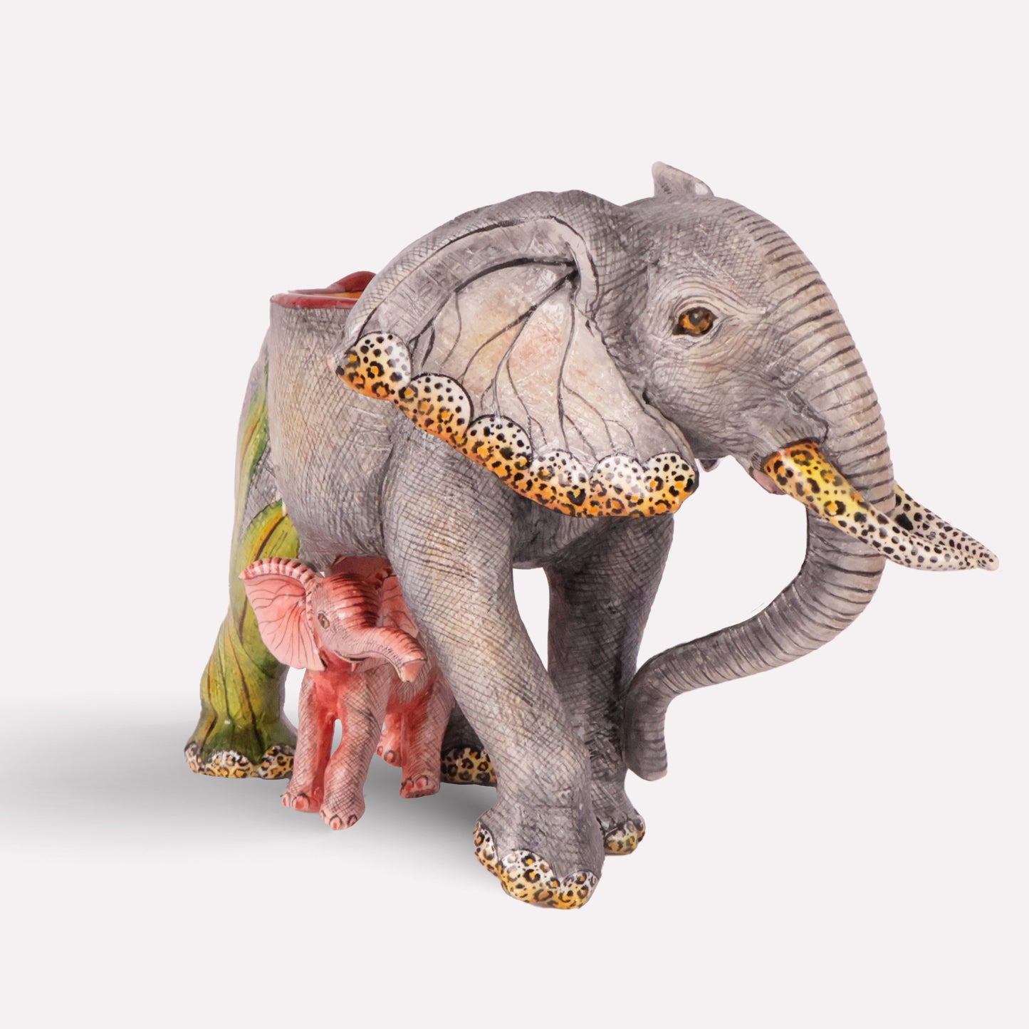 Elephant and Calf Bowl