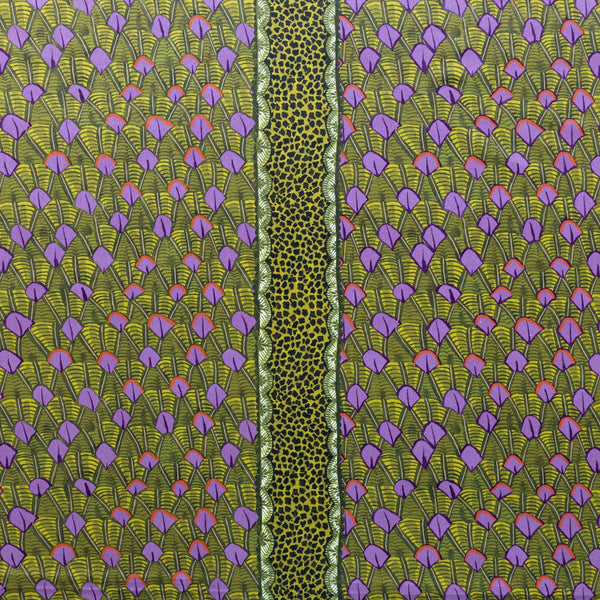 Feather Chartreuse Velvet Fabric Ardmore Design