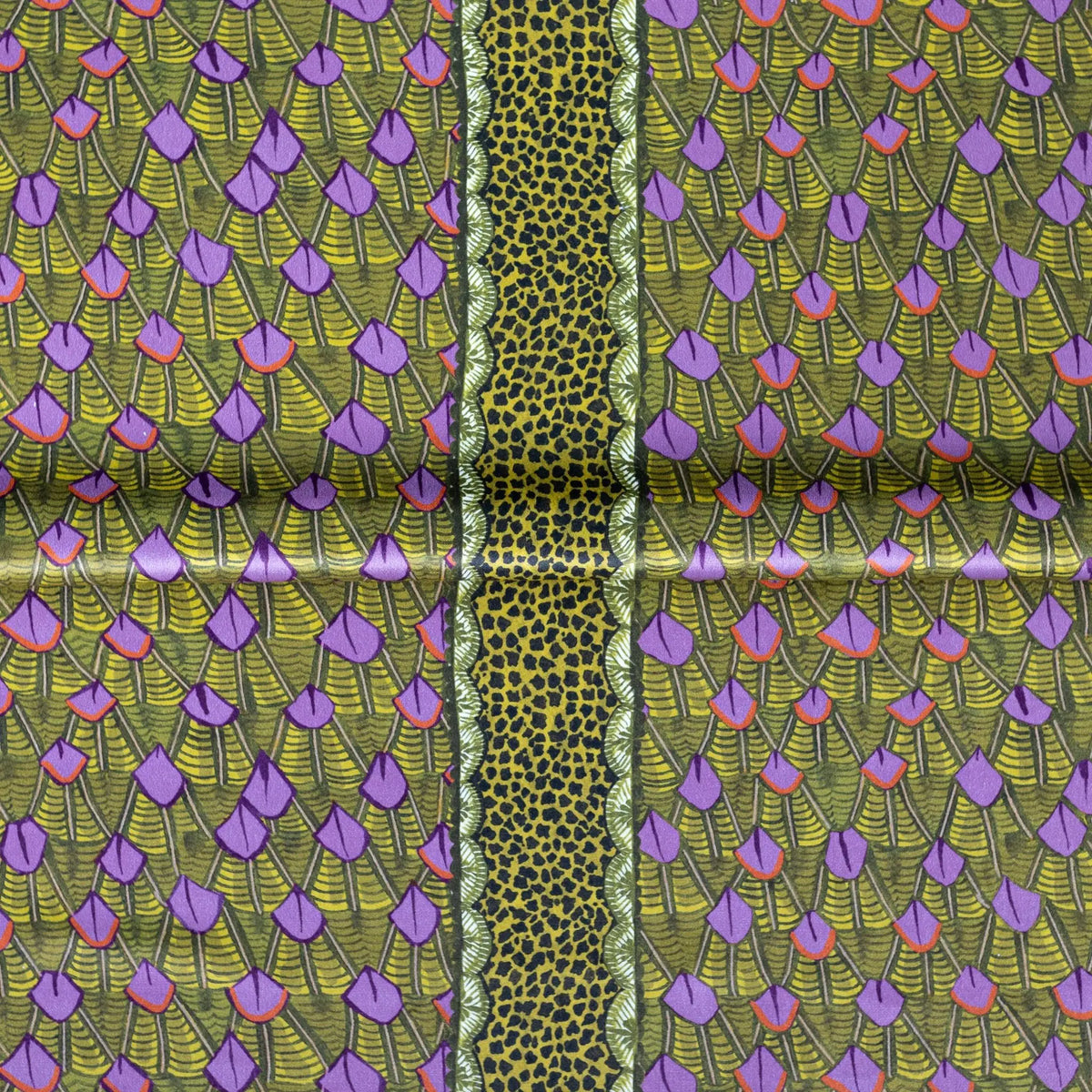 Feather Chartreuse Velvet Fabric Ardmore Design