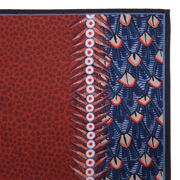 Feather Napkins in Royal Red (PAIR) Ardmore Design