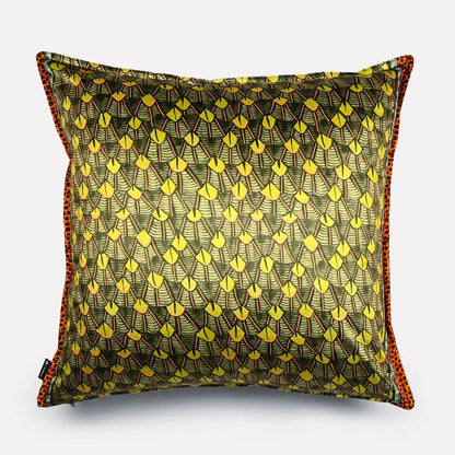 Feather River Green Velvet Cushion Cover Ardmore Design