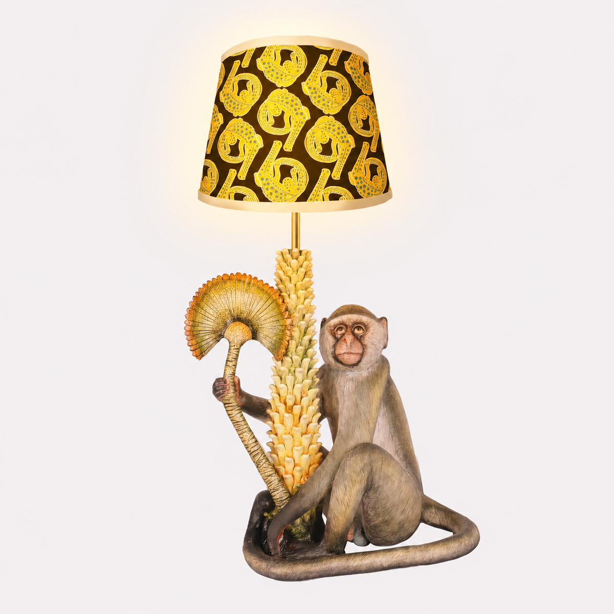 Monkey Palm Frond Lamp Base