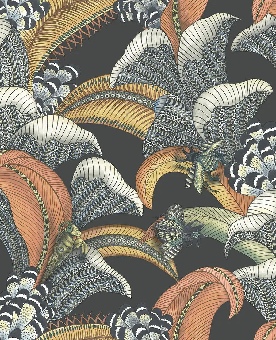 Hoopoe Leaves Wallpaper Ardmore Design