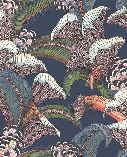 Hoopoe Leaves Wallpaper Ardmore Design