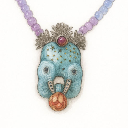Elephant Duet Necklace