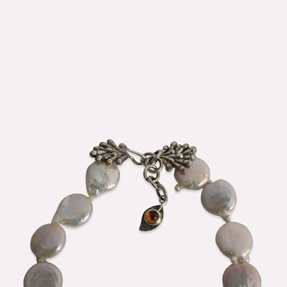 Pangolin Pearl Citrine Necklace