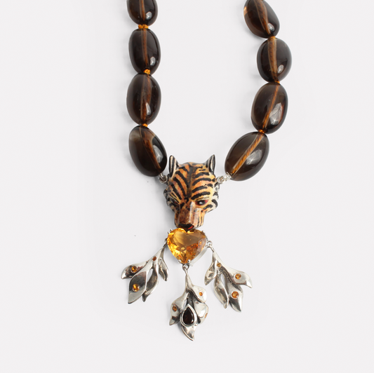 Tiger with Love Necklace