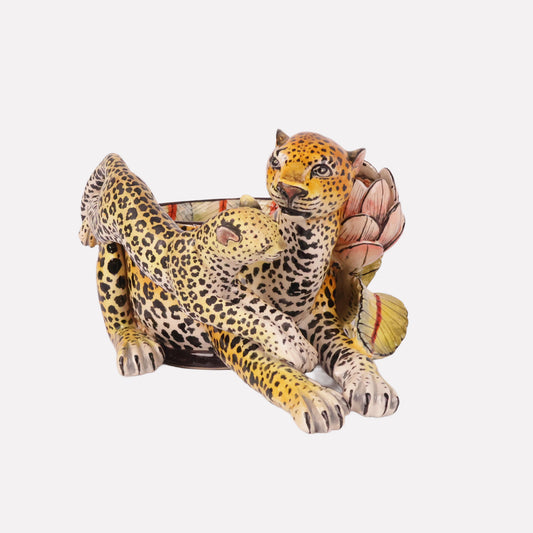 Leopard Sculptural Bowl