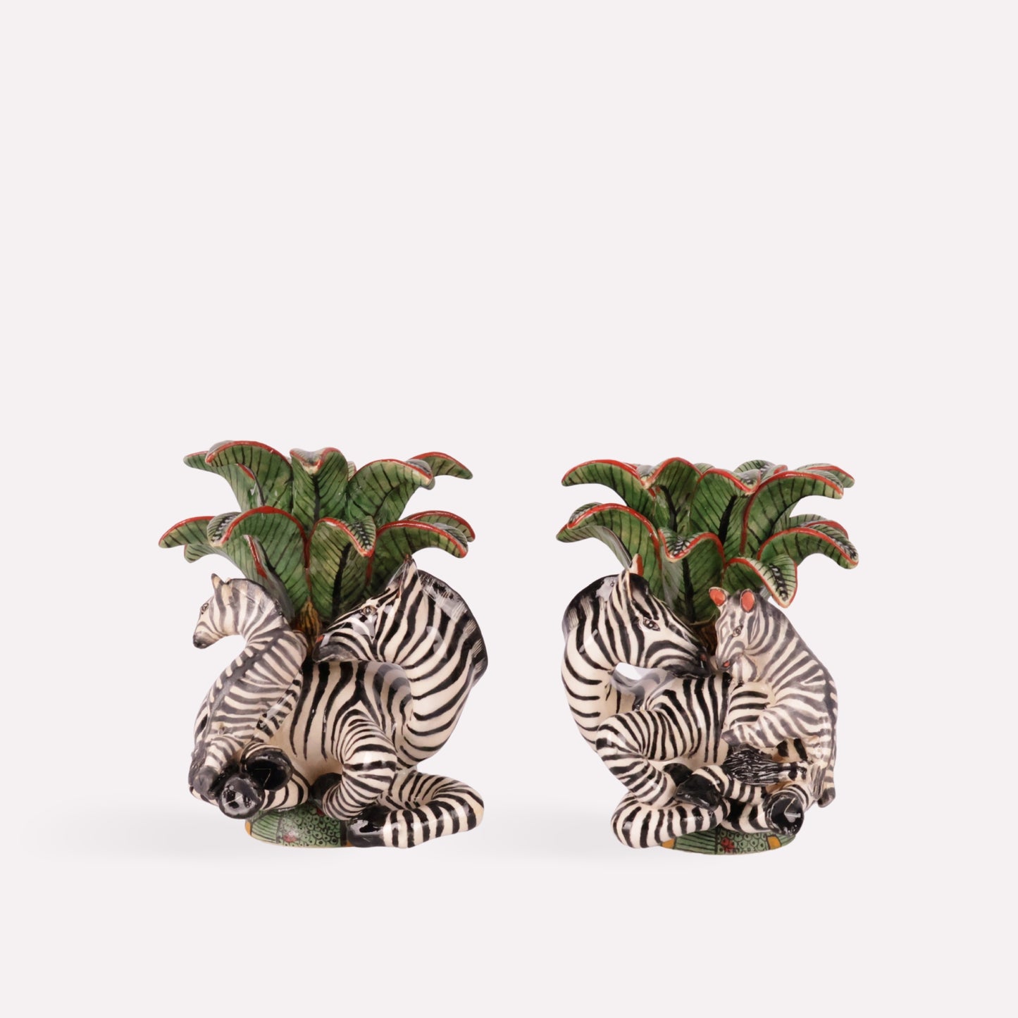 Zebra Candle Holders