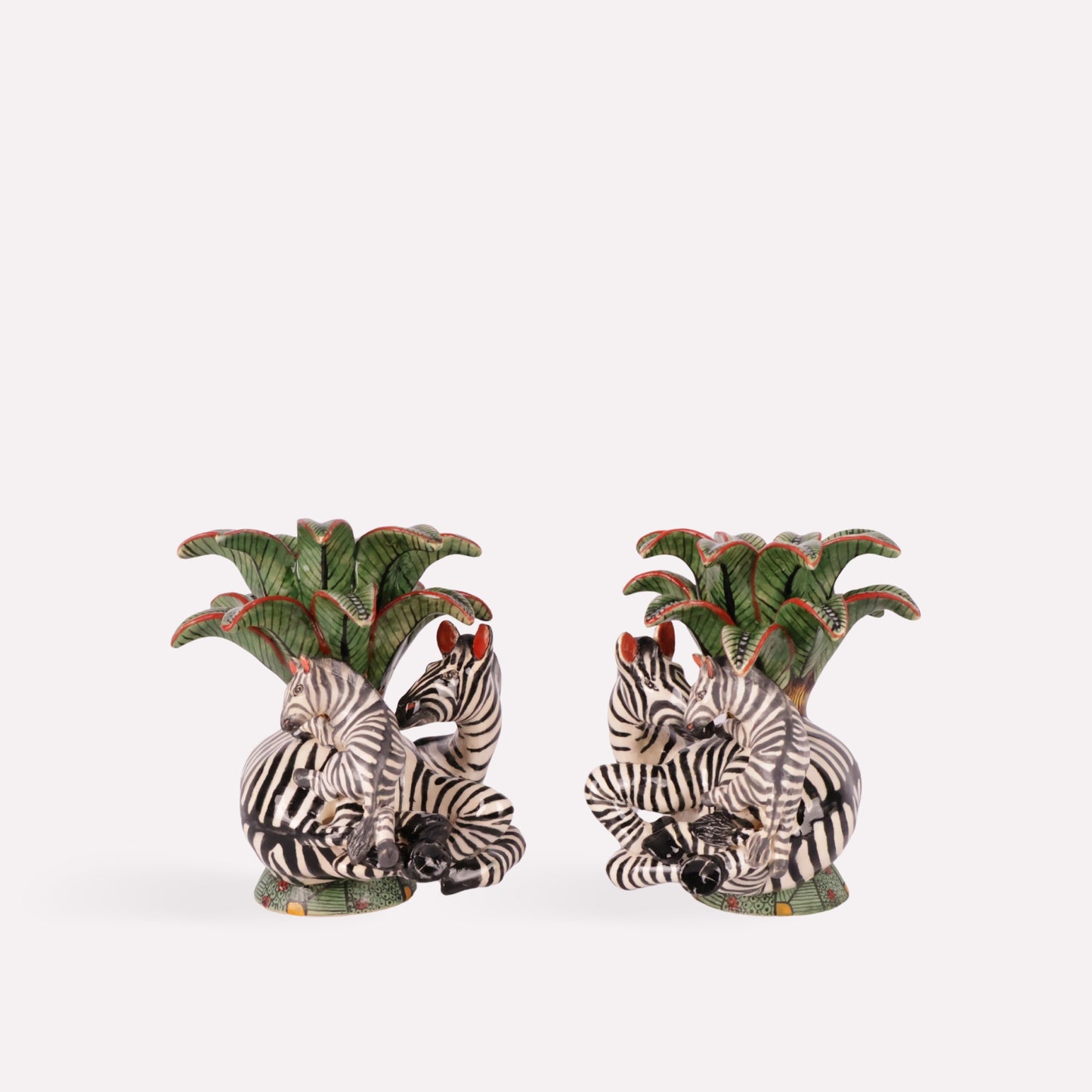 Zebra Candle Holders