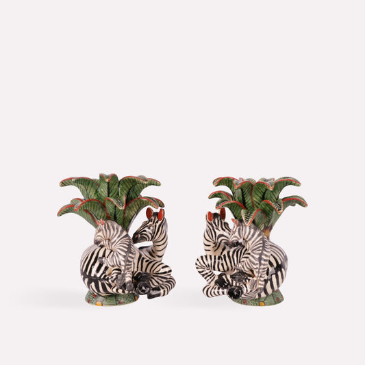 Zebra Candle Holders