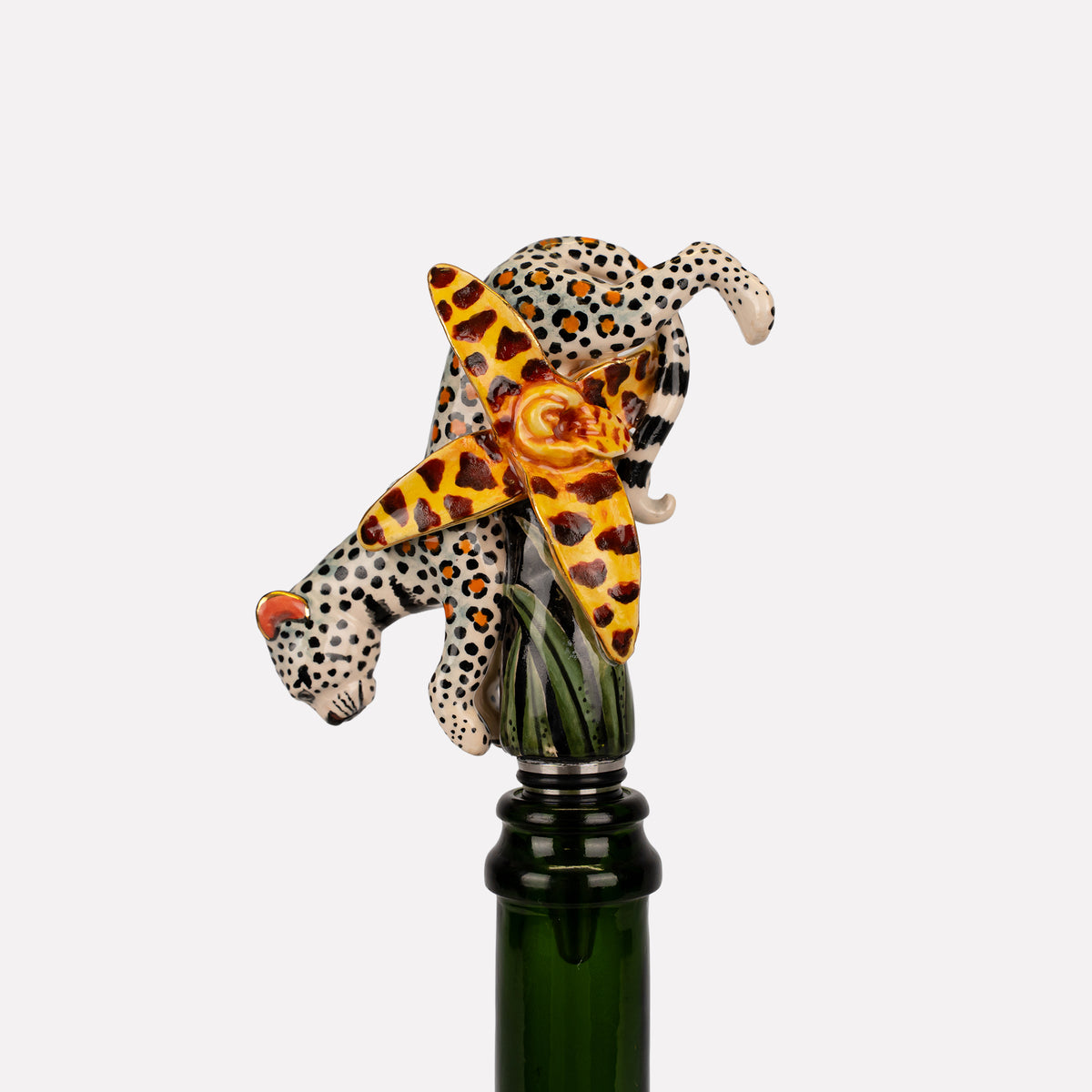 Leopard Ceramic Stopper