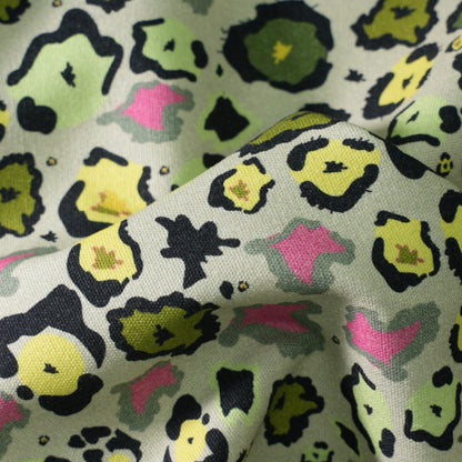 Leopard Lights Savannah Linen Fabric