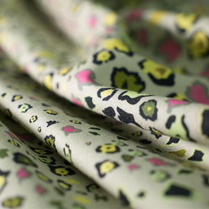 Leopard Lights Savannah Linen Fabric