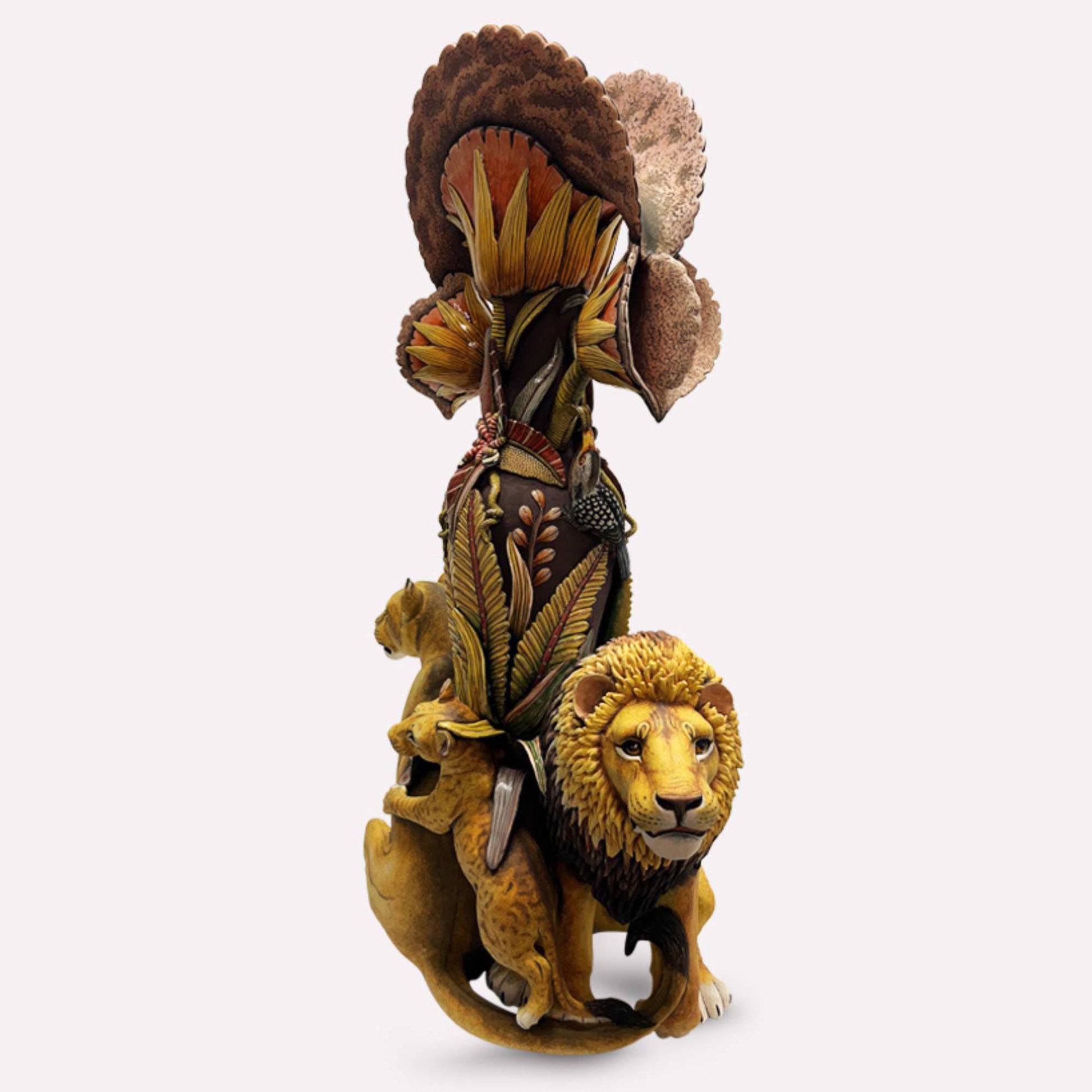 Lion Phinda Pride Vessel, created in celebration of Ardmore's 40th Anniversary.