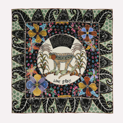Wonderboy Love Story Silk Scarf Moonlight 90