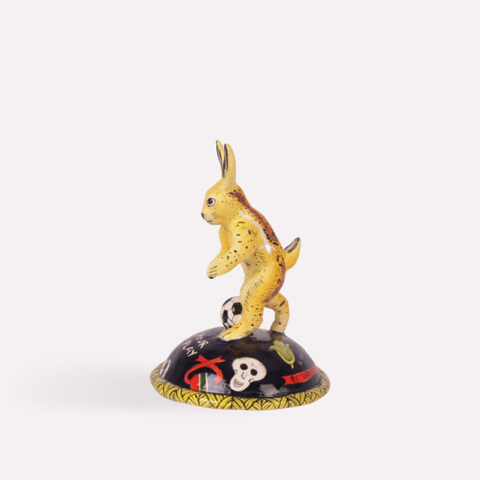 Wonderboy Soccer Rabbit Sculpture